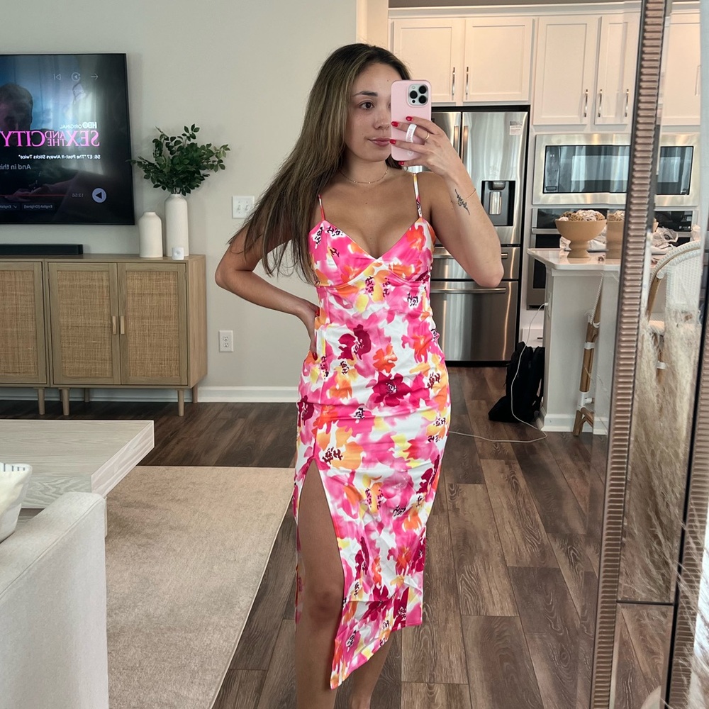 Floral Maxi Dress with Spaghetti Straps